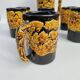 Rare ceramic beer service from Vallauris, created by LUC. 1960s.
