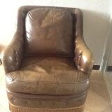 Armchair in leatherette vintage