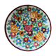 Enamelled ceramic cut floral pattern ceram Monaco vintage