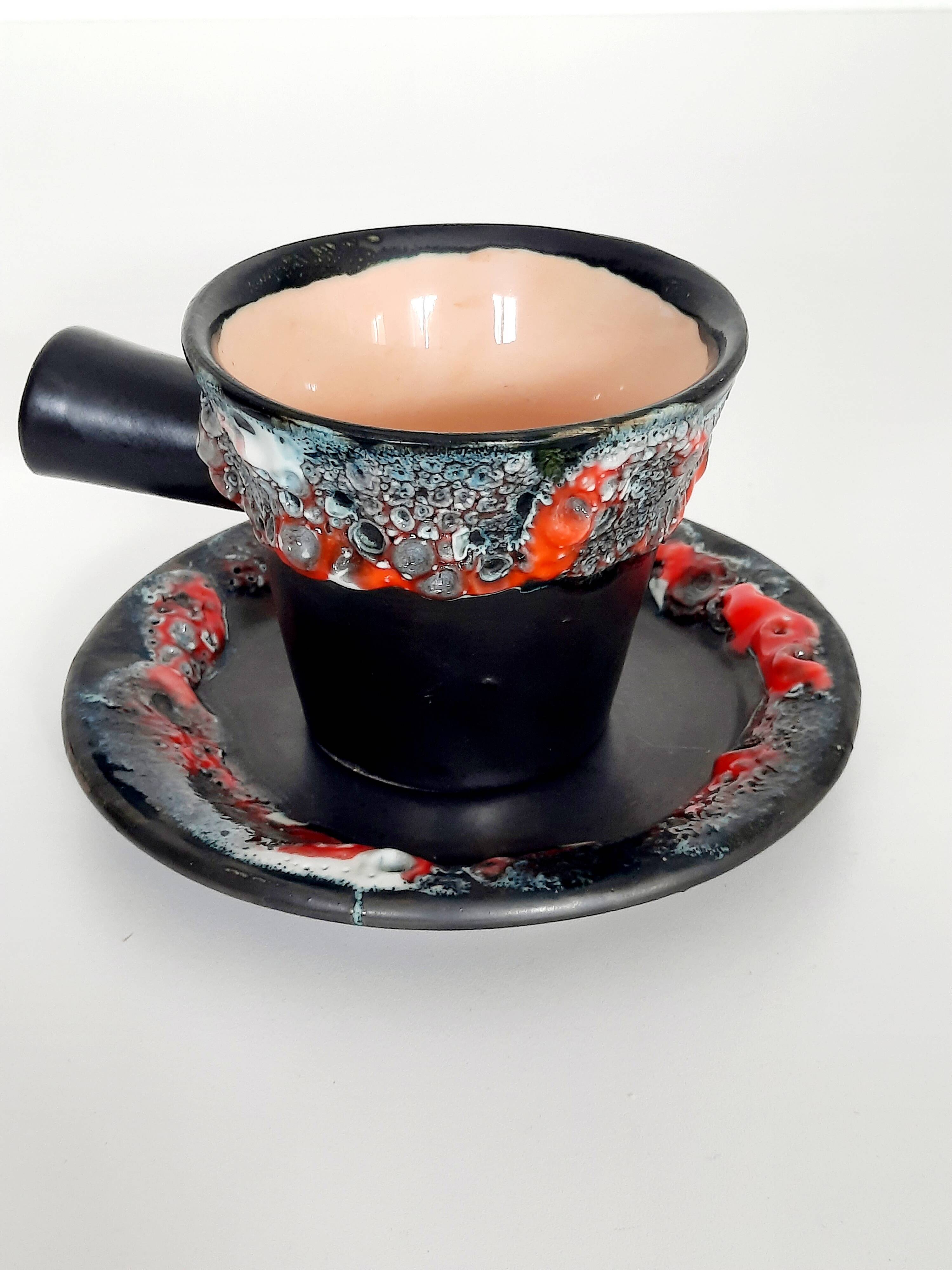 Fat lava coffee set from the 60s
