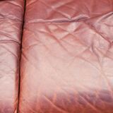 Pair of armchairs and De Sede sofa in cognac leather from the 70s/80s