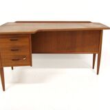 Scandinavian teak desk, Göran Strand, Lelångs Möbelfabrik, Sweden, 1950