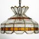Beautiful large heavy 1960s Italian PoliArte glass ceiling lamp | Ø 52cm
