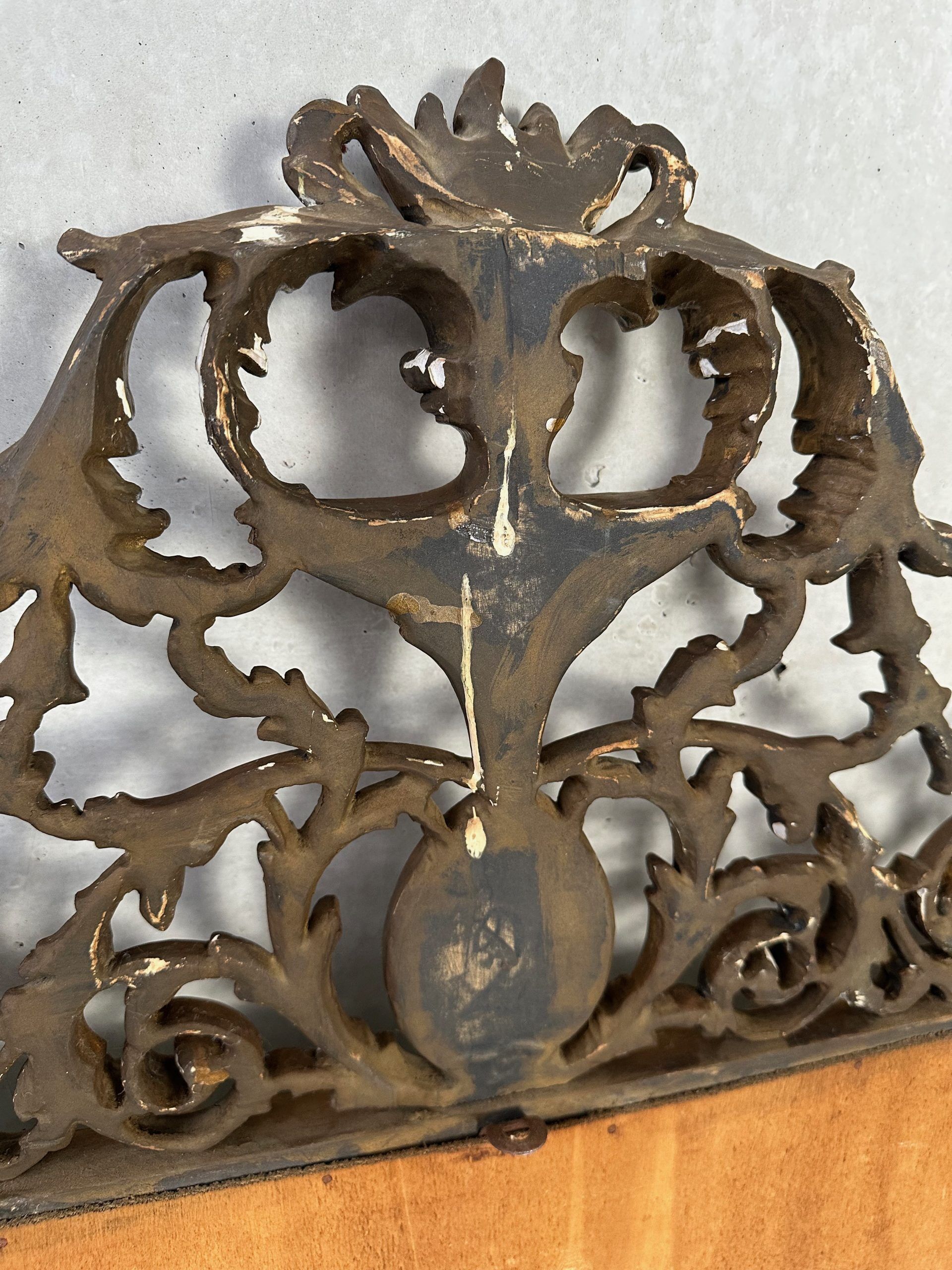 Large gilded mantel mirror – wood