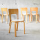 Set of 6 chairs model 66 by Alvar Aalto for Artek