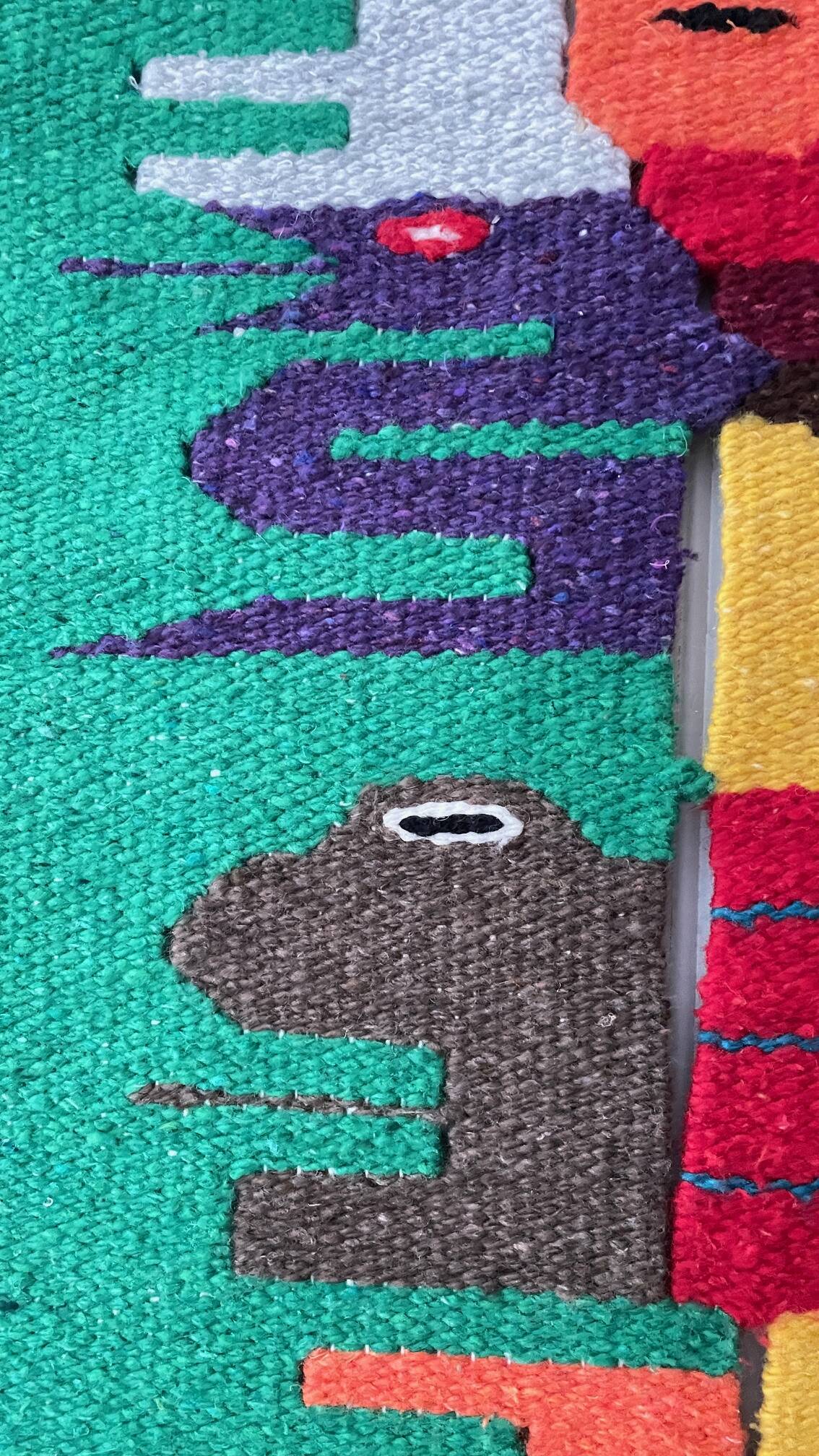 Vintage mexican decorative tapestry
