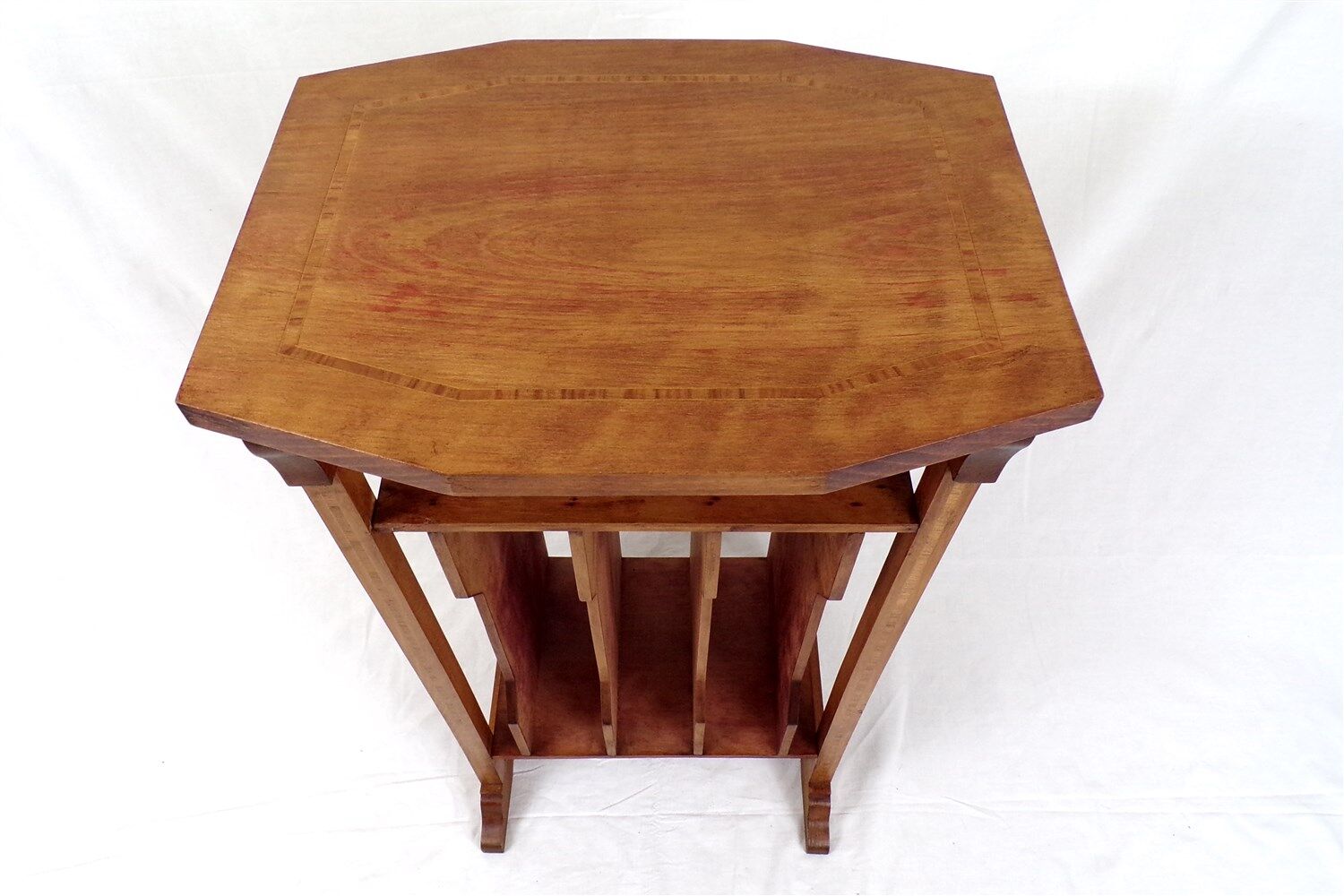 Vintage table-piece furniture with music magazines