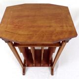 Vintage table-piece furniture with music magazines