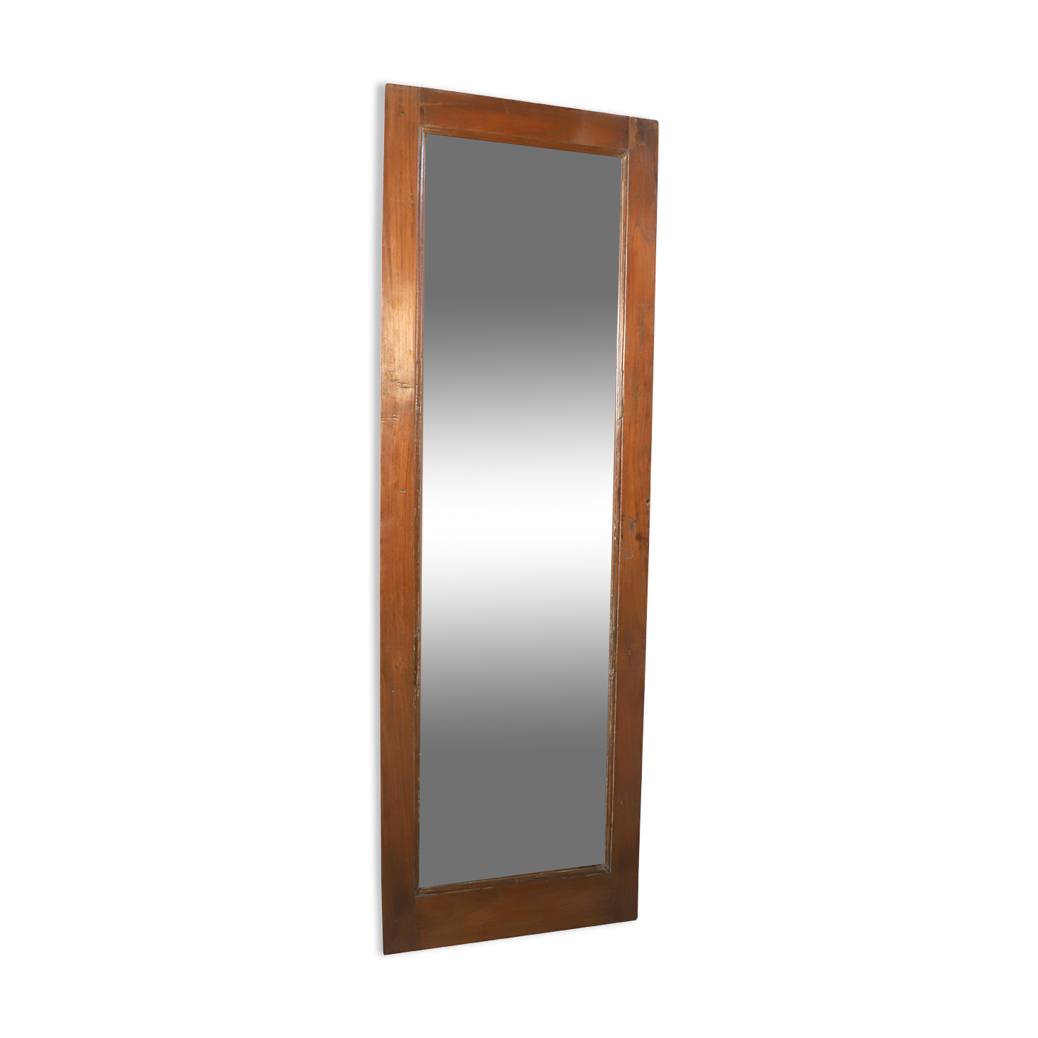 Miroir de pied en teck birman naturel