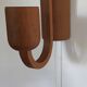 Pair of Scandinavian teak wall lights, Dolmus, 70s