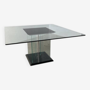 Vintage Ikea 80s glass coffee table