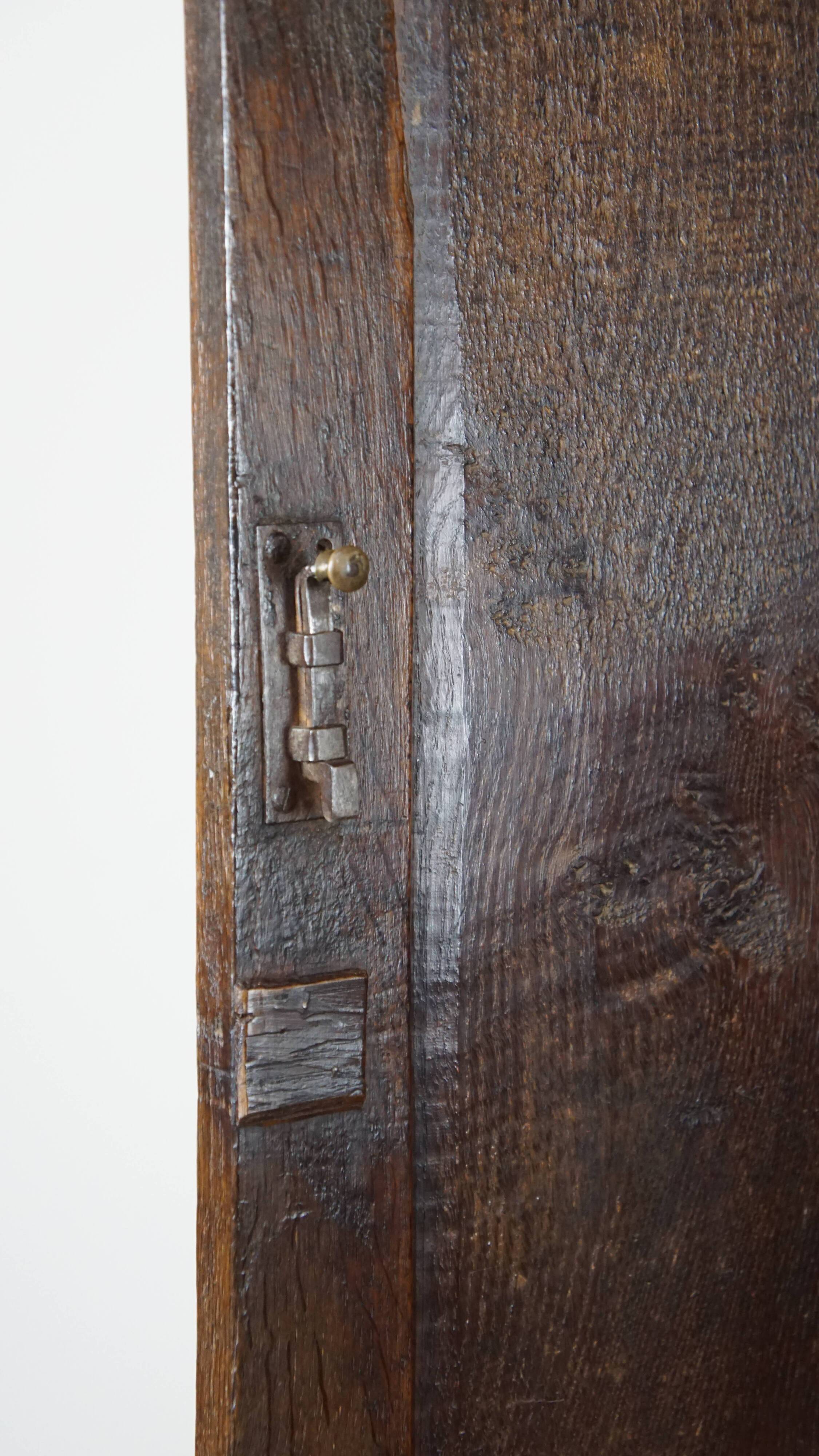 Antique oak cabinet with 4 doors from the 18th century