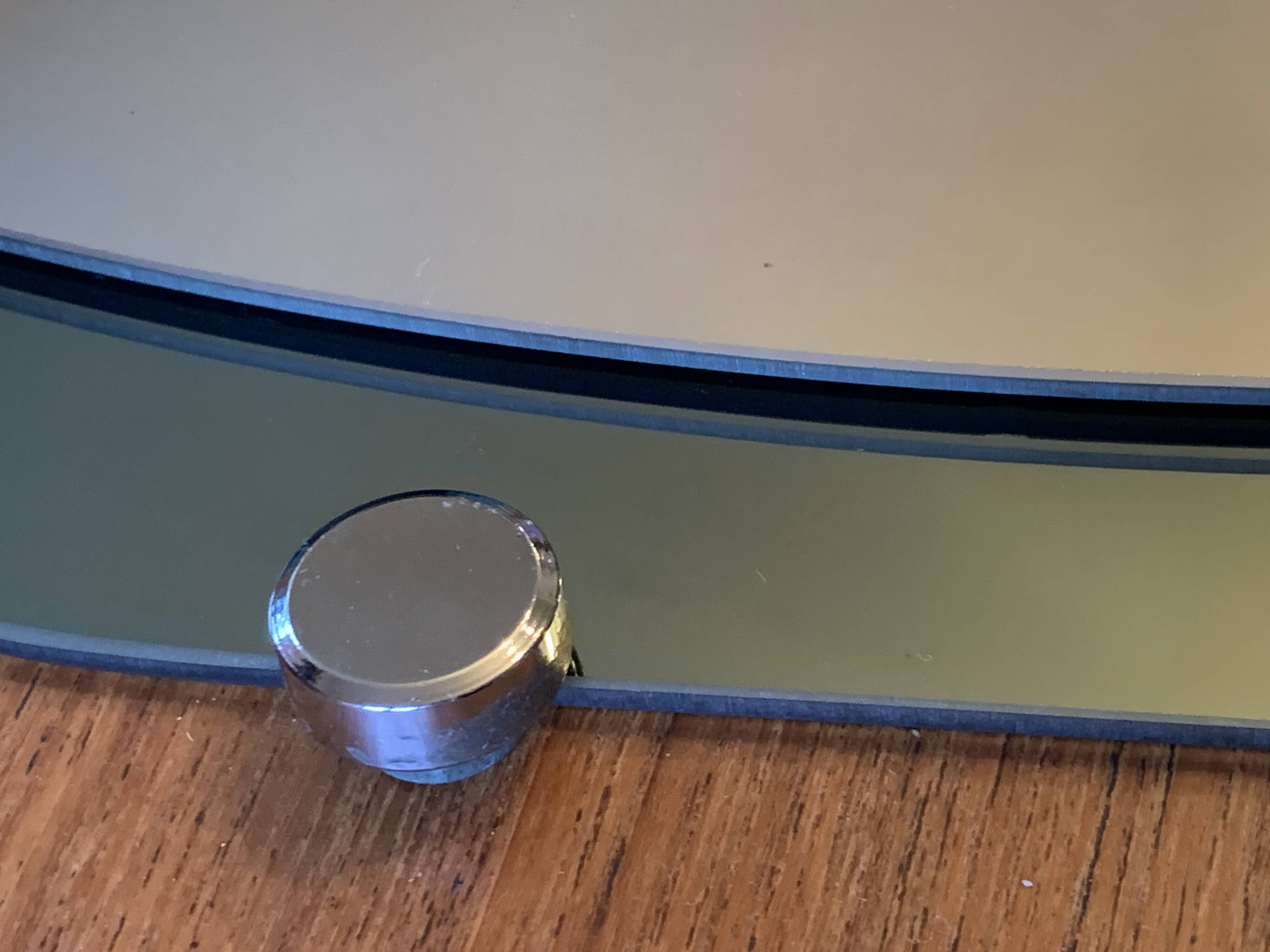 Double shade mirror 43x66 vintage 1970