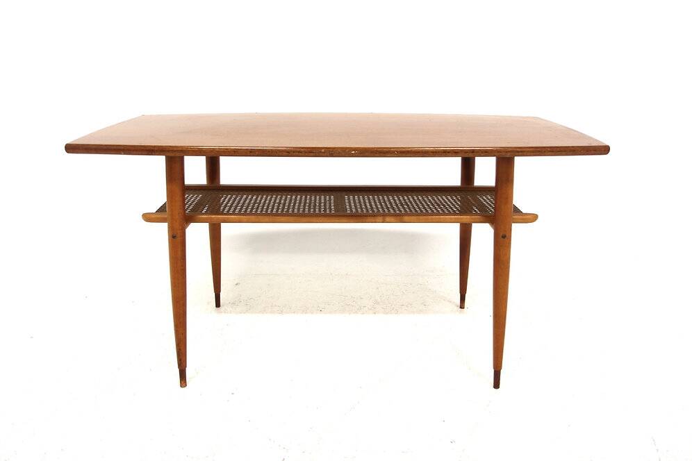 Table basse scandinave en acajou, Suède, 1950