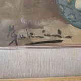 PEINTURE À L'HUILE SUR FLEURS DE TABLE MAURO SALIMBENI (MILAN 1874-1942 TURIN)