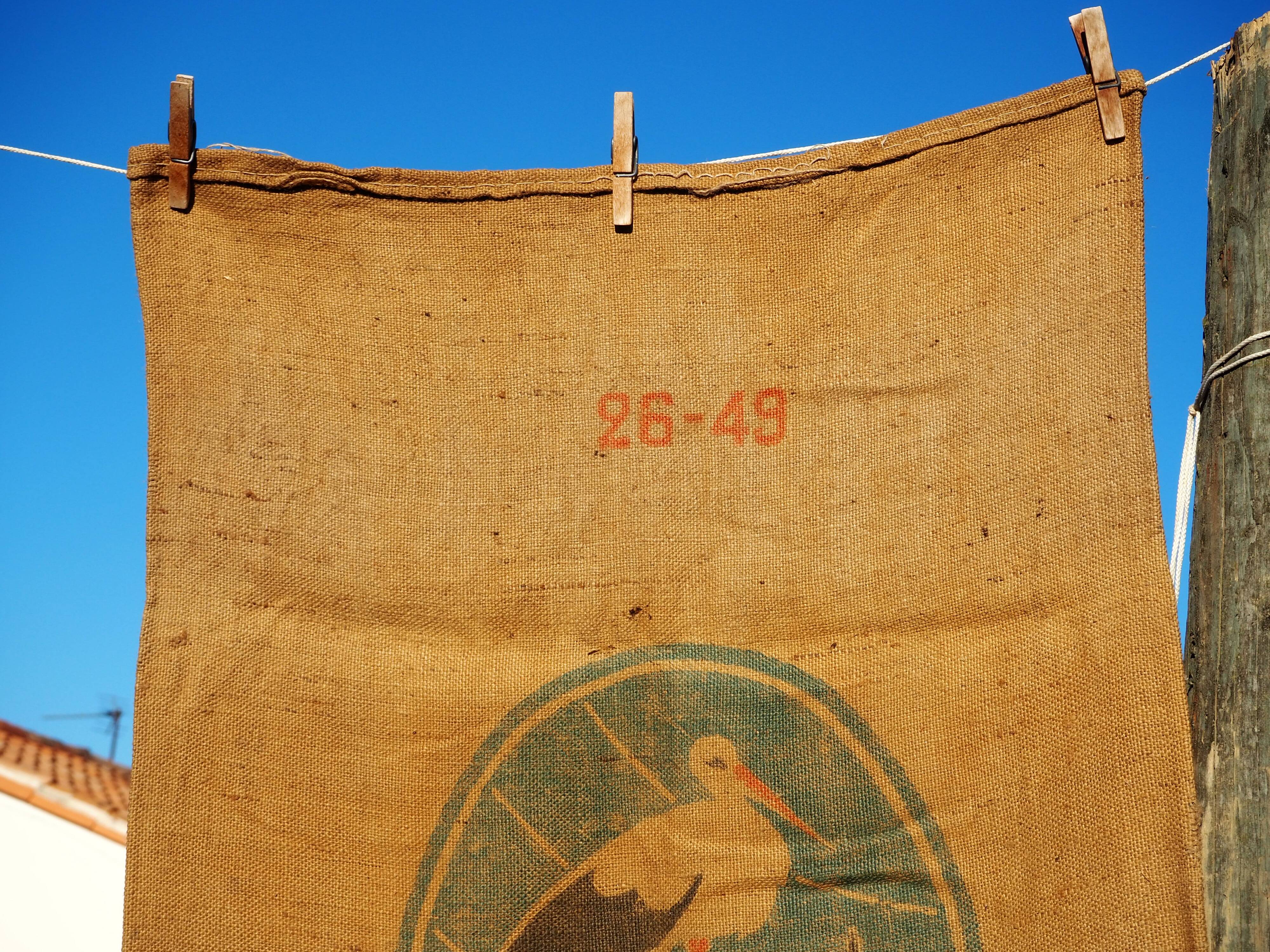 Burlap bag: "The potash of Alsace"