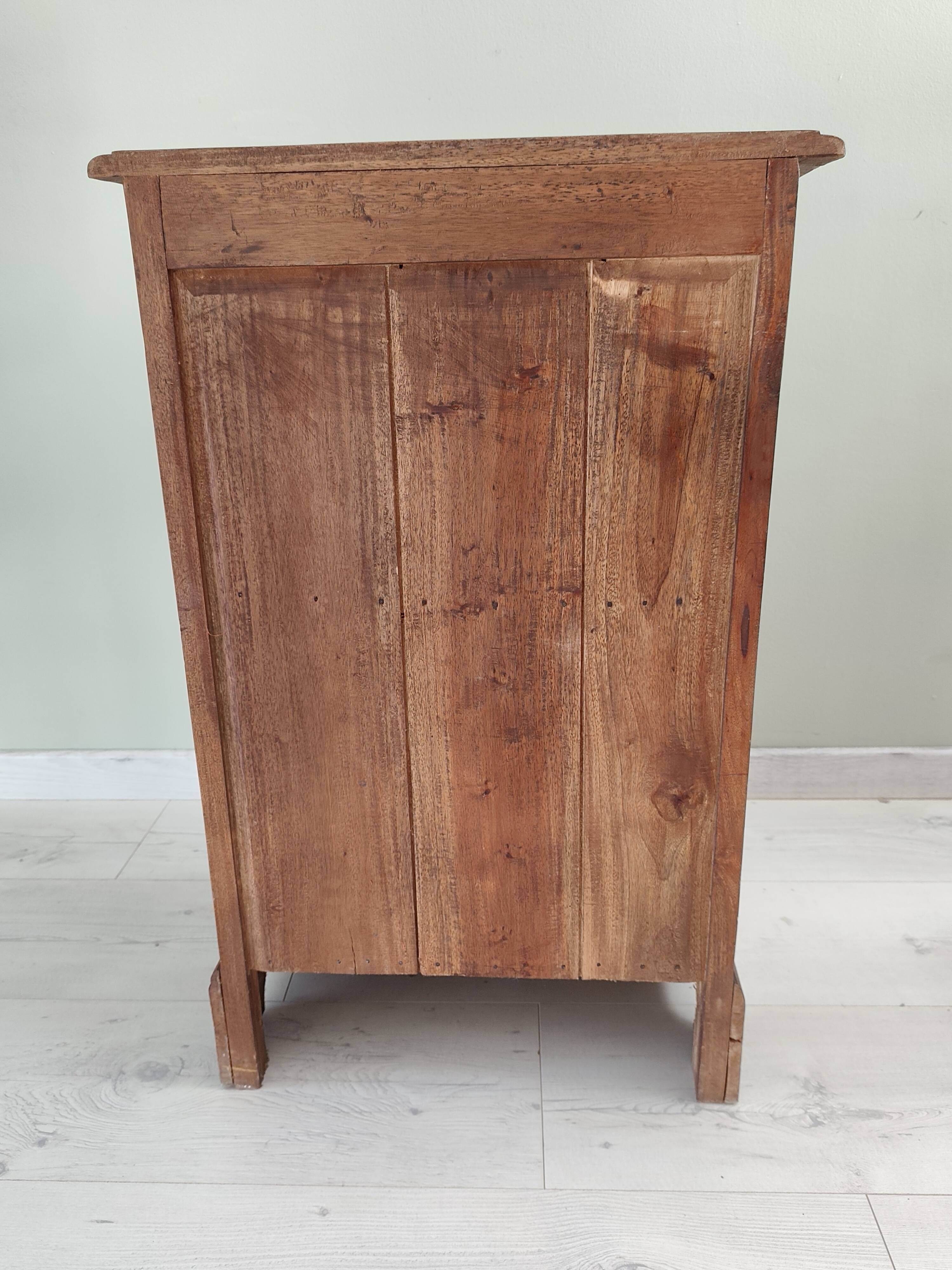 Meuble en bois ancien a 3 tiroirs esprit brocante chic