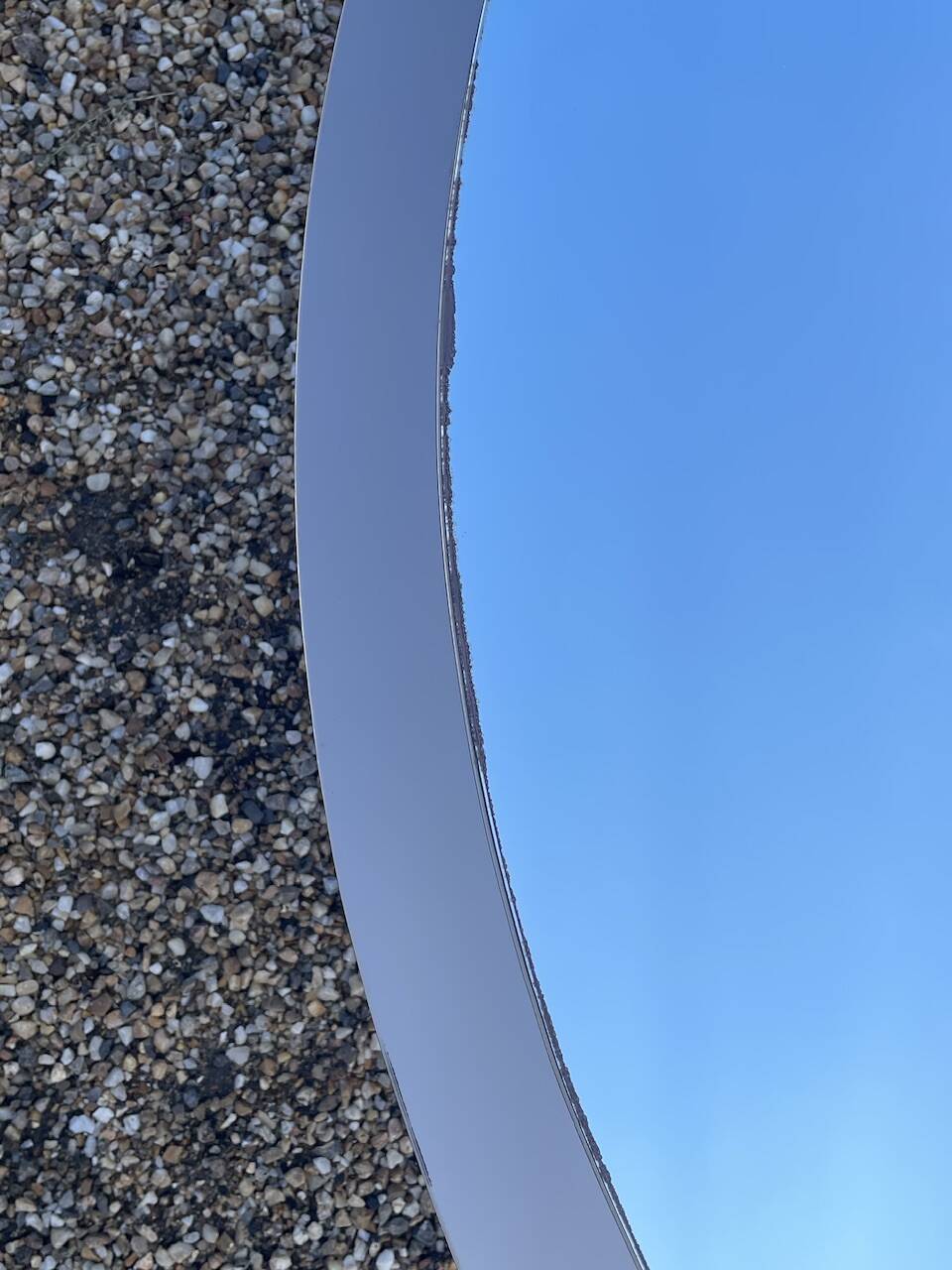 Vintage Wall Mirror, smoked glass, two-tone circa 1980s