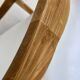 Chaise longue profonde xl en bois de teck avec coussin