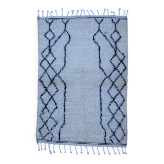 Tapis beni ouarain traditionnel fait main