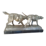 Statuette bronze deux chiens de chasse