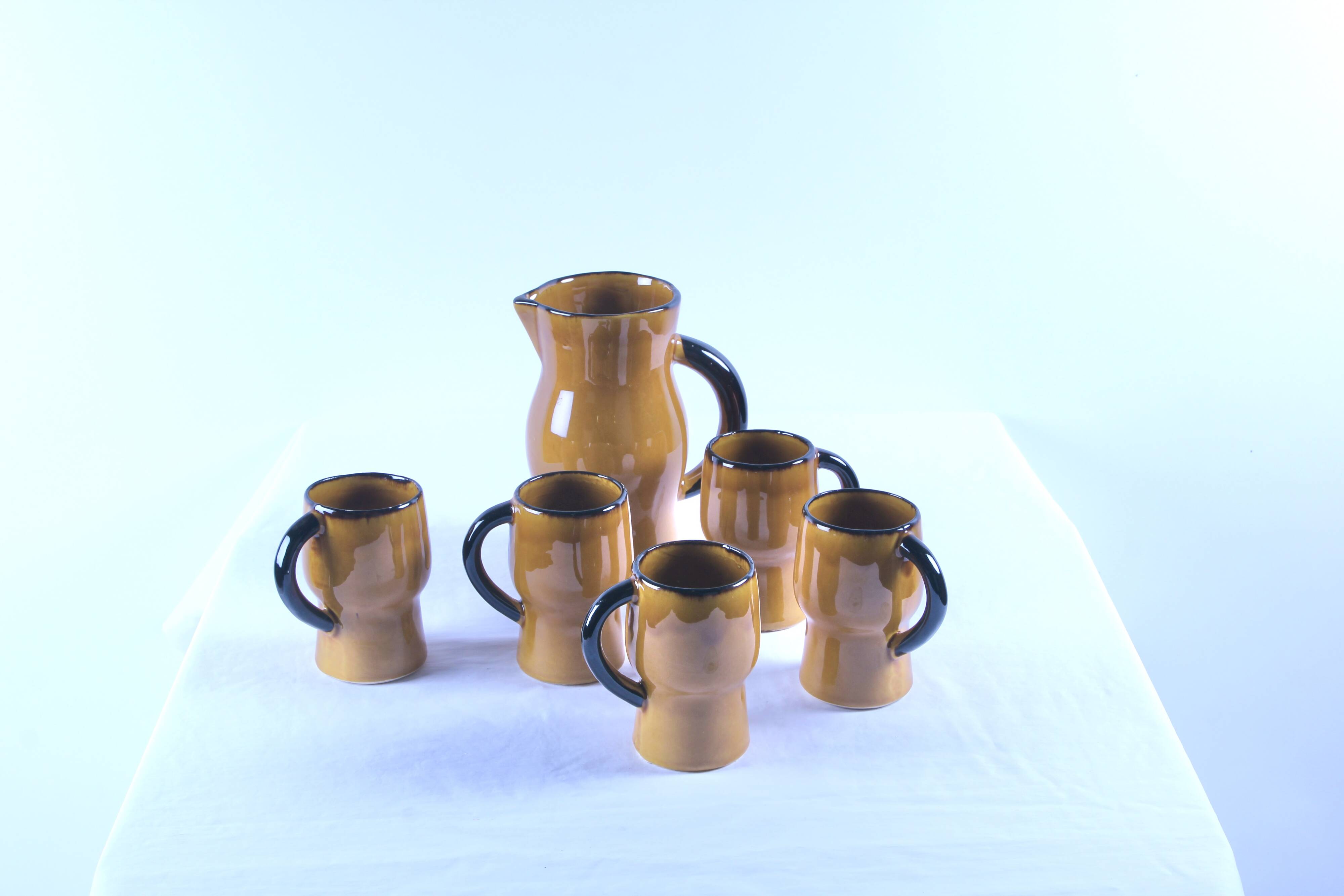 Service for orangeade or vintage beer Vallauris