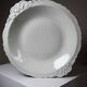 Large, hollow serving dish in fine white Limoges porcelain, vintage/antique
