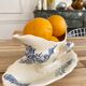 Blue iron earth gravy boat