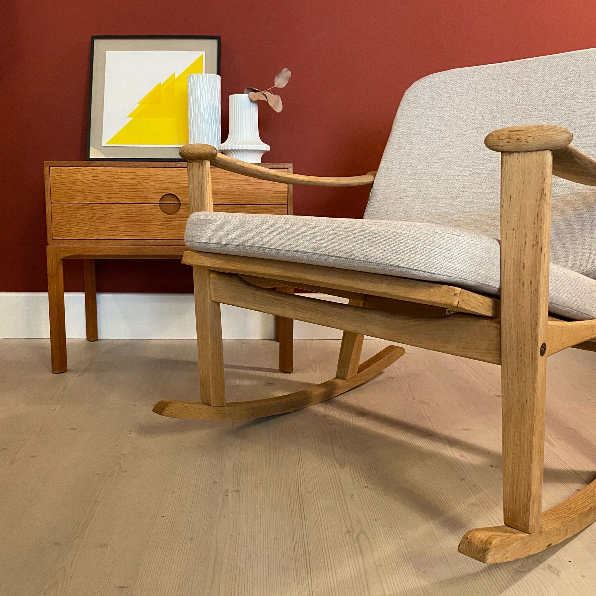 Danish rocking chair by Finn Juhl for M. Nissen, Denmark 1960s