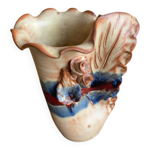 vase Ancien Terre Cuite - fleurs