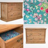 English style chest of drawers 1920 pine and pitchpin