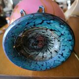 Large mushroom lamp in glass paste by Pascal GUYOT