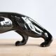 Art Deco ceramic black panther, 60cm sculpture