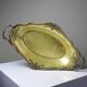 Large empty pocket bowl, antique rockwork, gilded metal, Louis XV style.