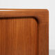 Midcentury Danish cabinet with tambour doors in teak by Dyrlund 1960s