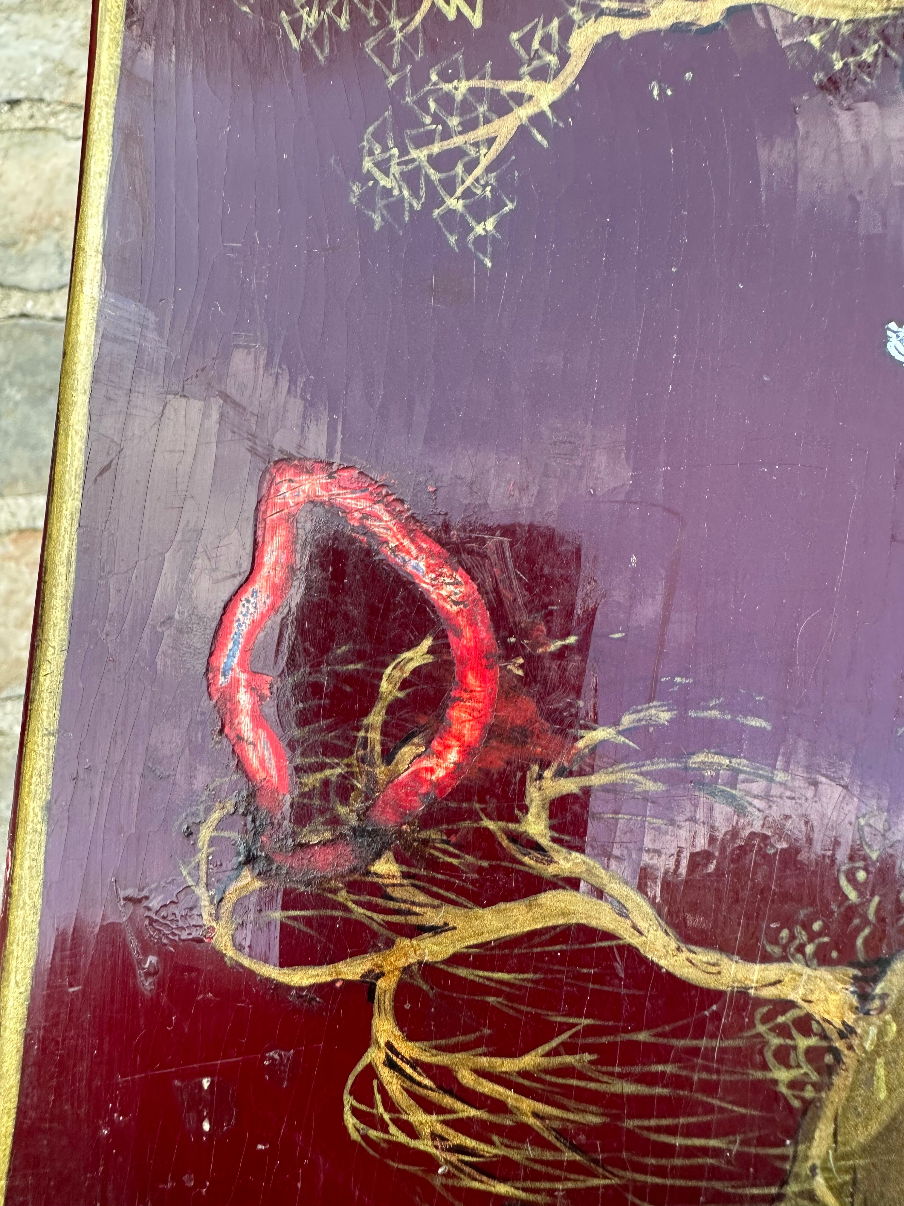 Slope desk - Louis XV style - Chinese lacquer