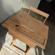 Bureau d'écolier en bois