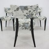 4 1950s Jindrich Halabala dining chairs,Czechoslovakia