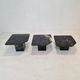 Set of 3 Italian Marble Coffee or Side Tables, 1970s