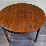 Scandinavian extendable round table in rosewood, 1970s