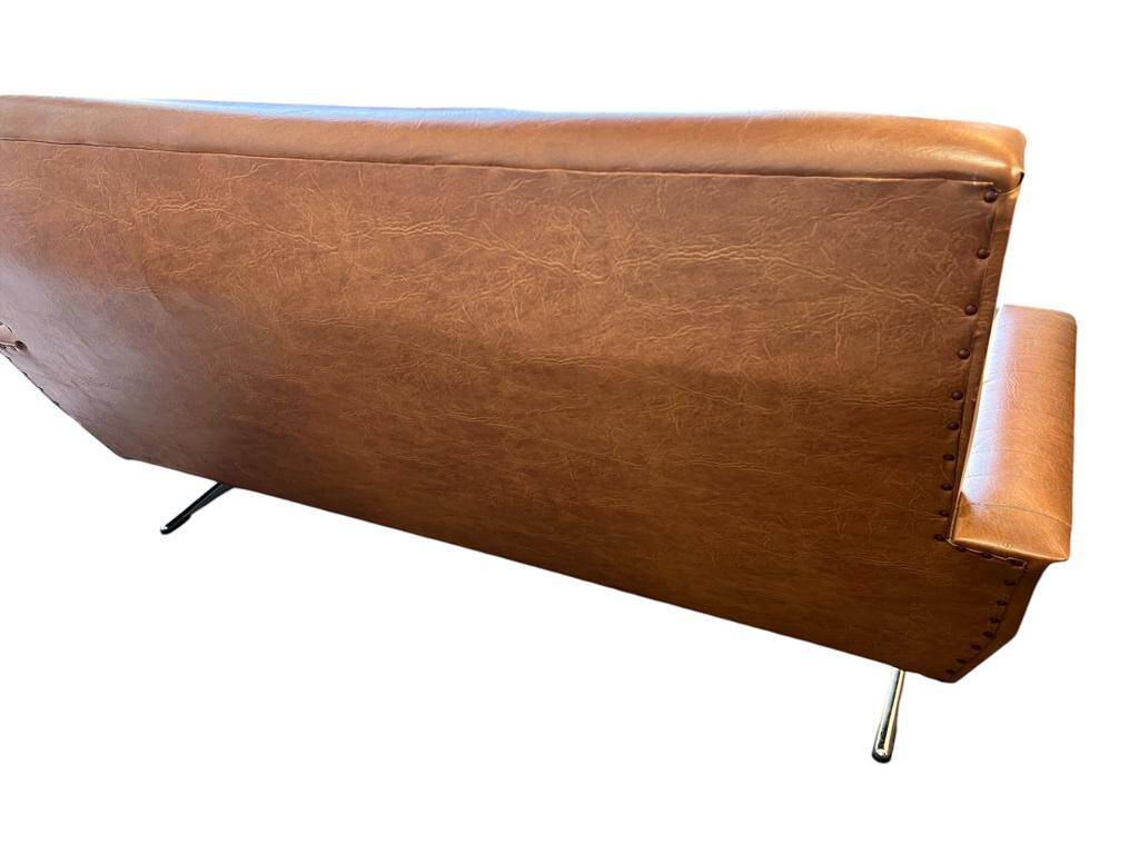 Fauteuil / canapé / canapé vintage couleur cognac