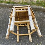 1960s bamboo coffee table