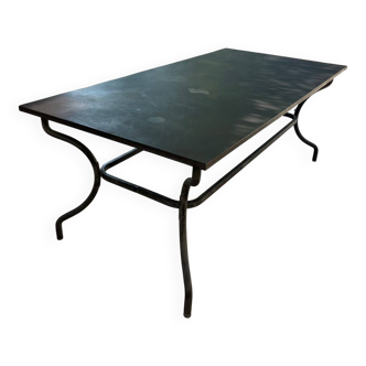 Table métal noir extérieur ou intérieur