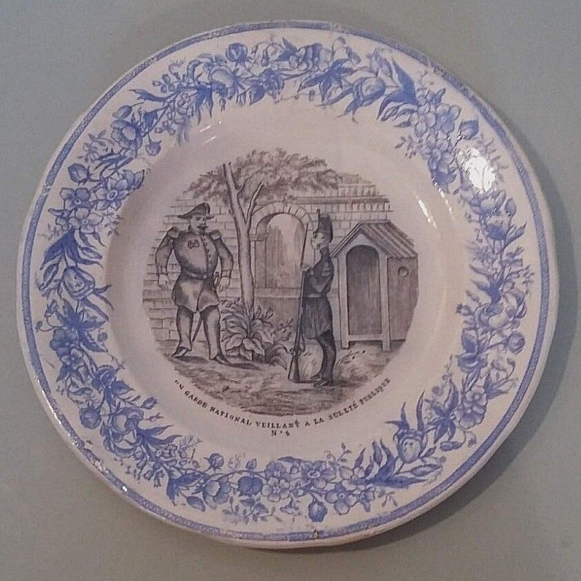 Talking plate themed Tierra del Fuego of Grigny late nineteenth century