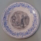 Talking plate themed Tierra del Fuego of Grigny late nineteenth century