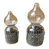 Weight blown glass & lead craftsmanship French vintage 60s