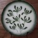 Dessert plate Terre de Fer model "Gui" signed Badonviller Art Deco