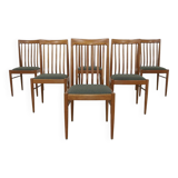 6x Vintage Dining Chairs in Teak by H.W. Klein for Bramin, 1970s