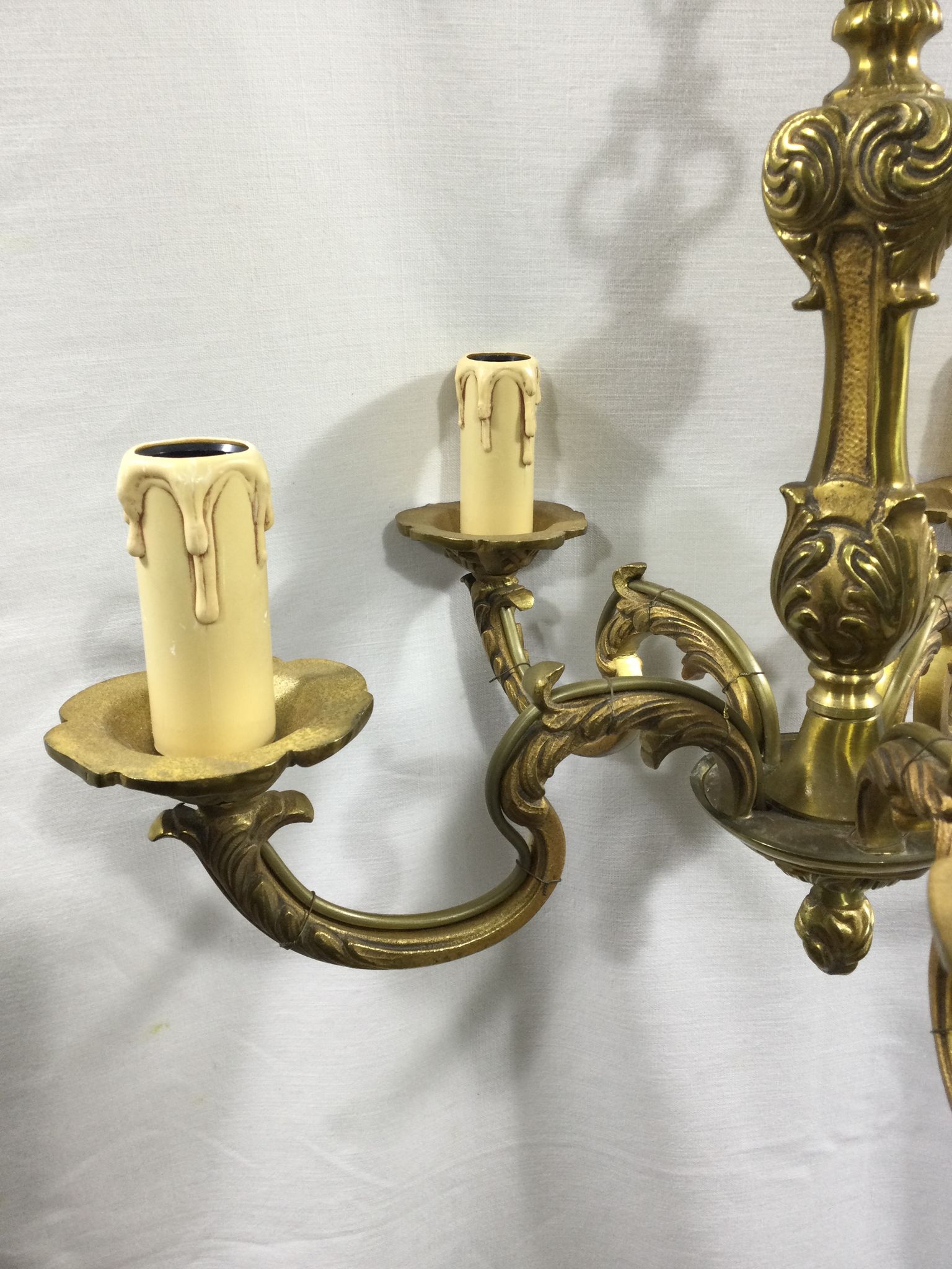 5-light bronze chandelier
