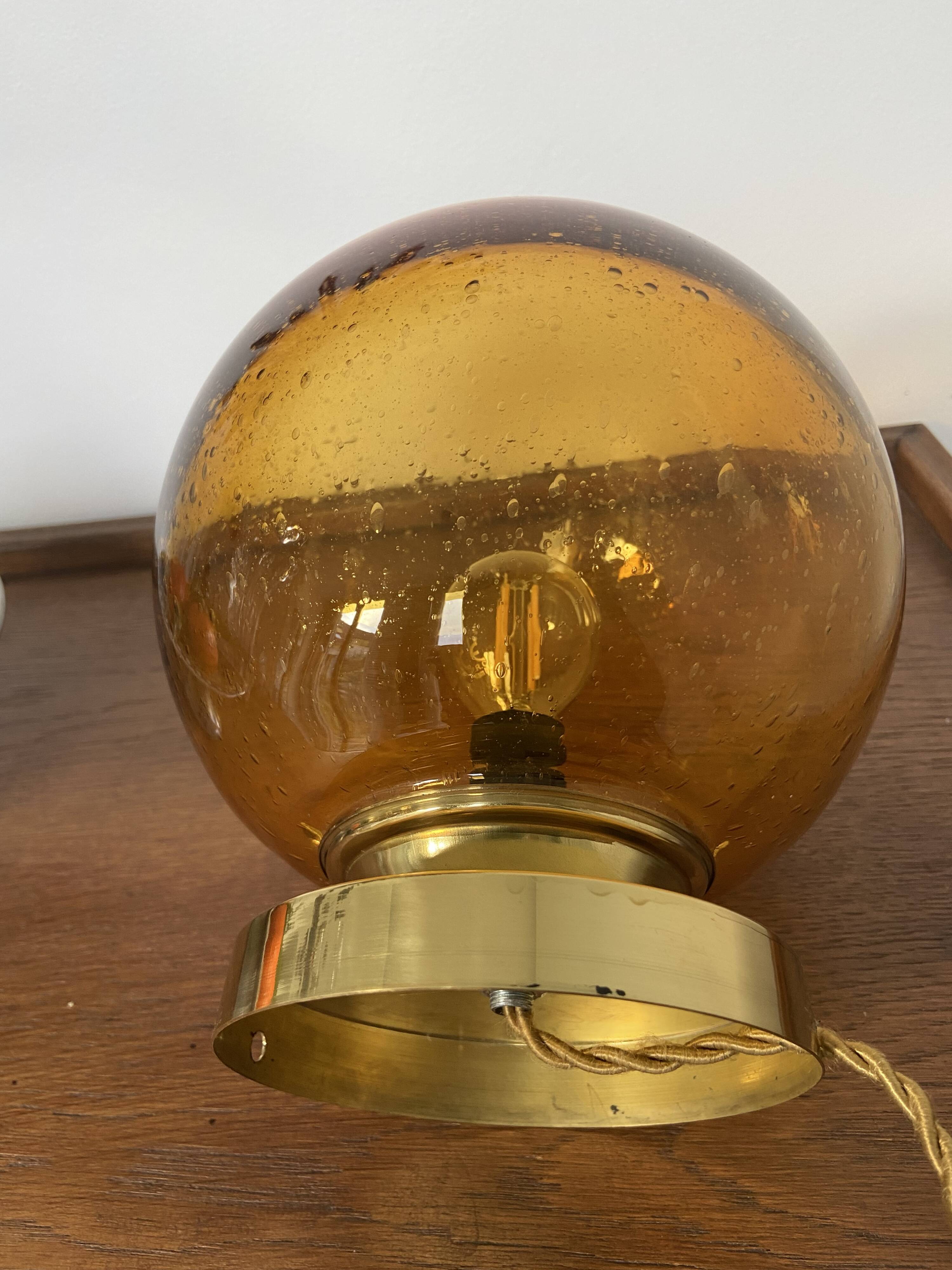 Vintage “bubbled” lamp